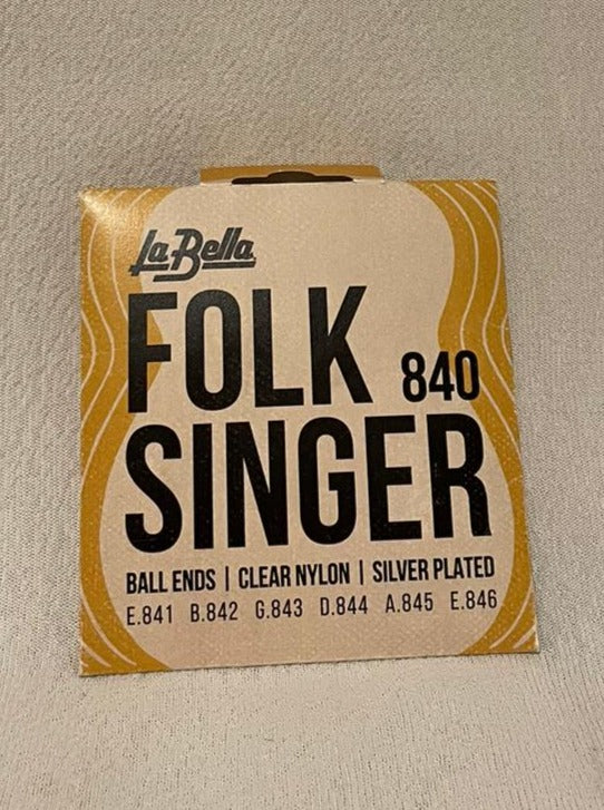 Cordes pour Guitare Folk en Nylon - La Bella (6 Cordes)