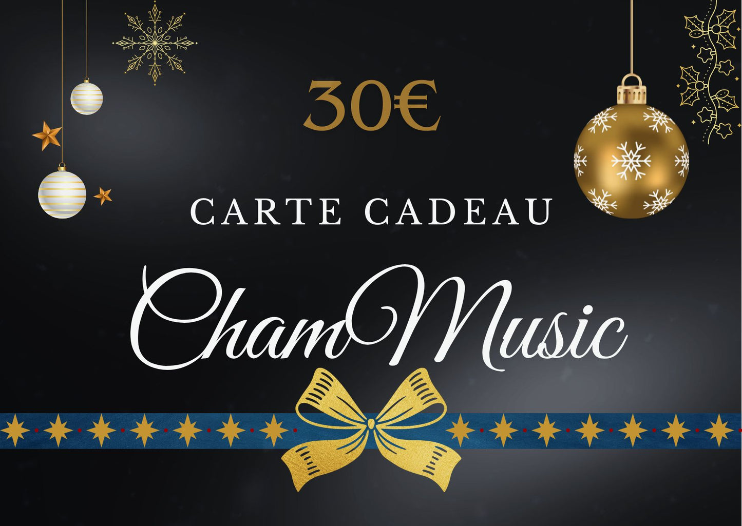 Cartes Cadeau Cham Music – Offrez de la musique !