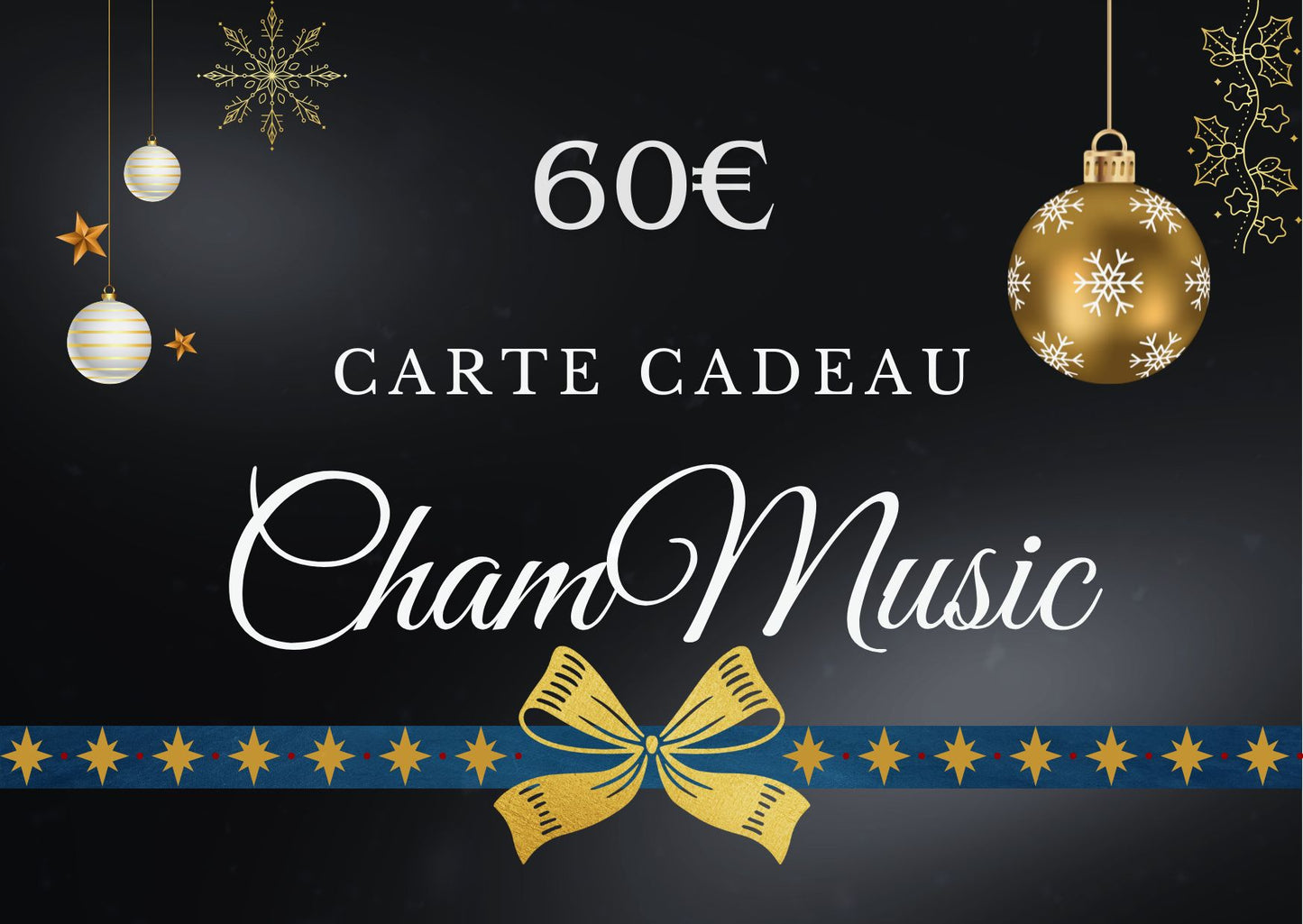 Cartes Cadeau Cham Music – Offrez de la musique !