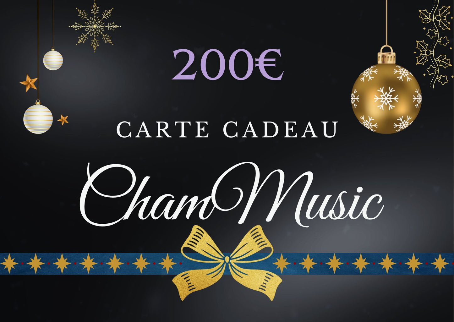 Cartes Cadeau Cham Music – Offrez de la musique !