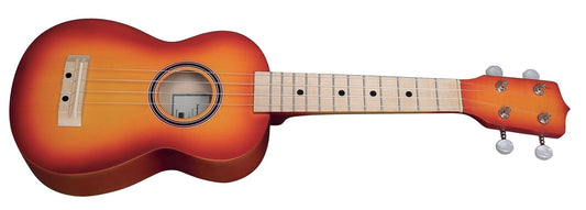 Ukulélé Soprano - GEWA Modèle 1 Sunburst Jaune Orange Rouge