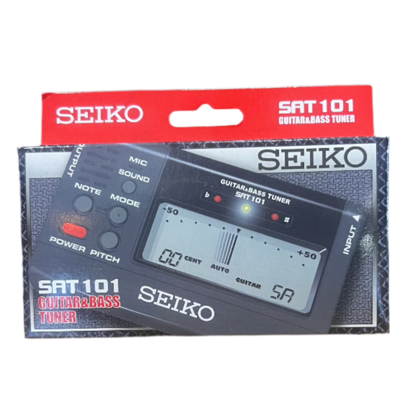 Accordeur Chromatique Seiko SAT-101 pour Guitare et Basse