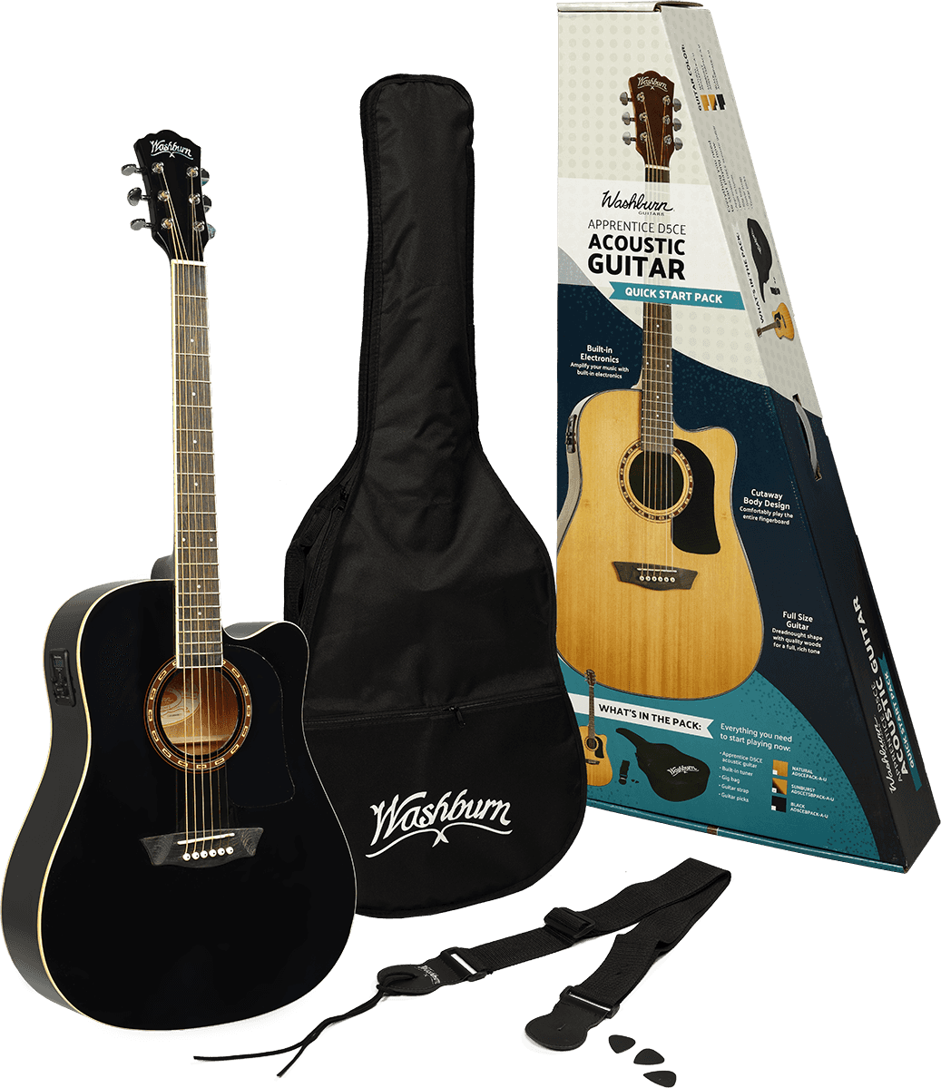 Pack guitare électro-acoustique Washburn